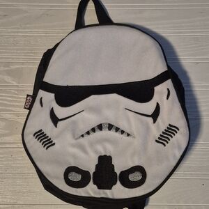 Toddler Boys Star Wars Brand Black White Plush Mini Storm Trooper School Bag